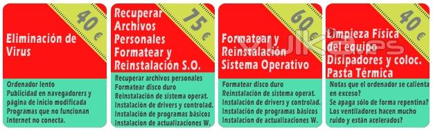 Servicios informticos a dominilio ms habituales