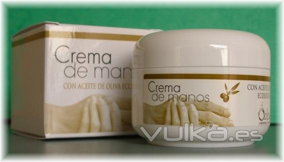 Crema de manos con aceite de oliva ecolgico