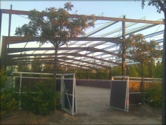 Fabricacion de estructuras para naves de caballos