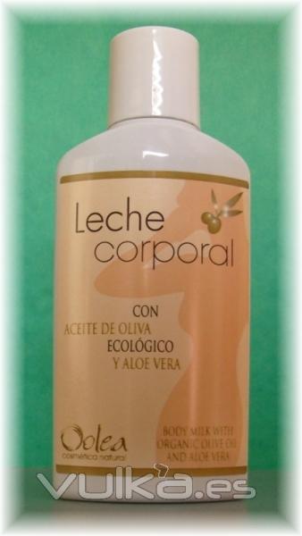 Leche corporal con aceite de oliva ecolgico y aloe vera