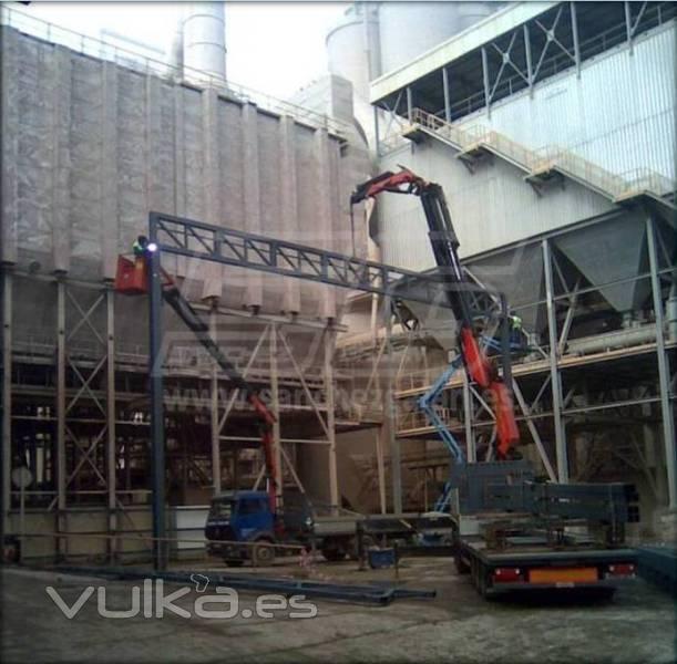 Estructura metlica para fbrica de cemento