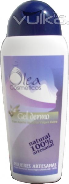 Gel Dermo de plantas medicinales y aceite de oliva, alivia problemas que haya en la piel