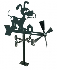 Veleta cachorro pintada al horno en negro satinado ancho 480 mm