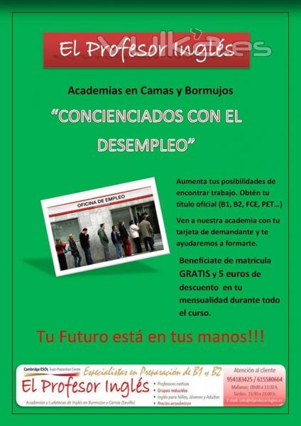 DESCUENTOS A DESEMPLEADOS!!!