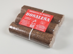 Briquetas de madera 100% natural serrin sin aditivos
