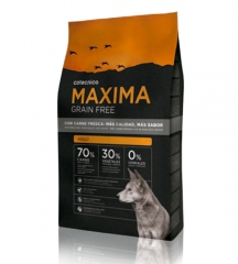 Pienso para perros sin cereales con un 70% de carne.Ideal para perros alergicos al cereal.