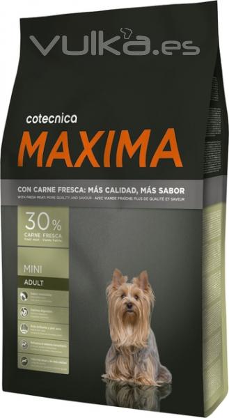 Pienso para perros de raza pequea con un 30 % de carne fresca