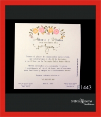 Invitacion de boda en granada, estilo vintage - nueva coleccion