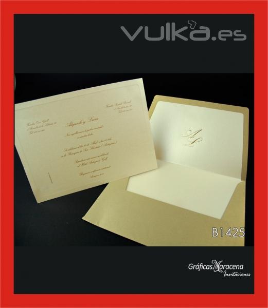 Invitación de boda en Granada - elegante - nueva colección