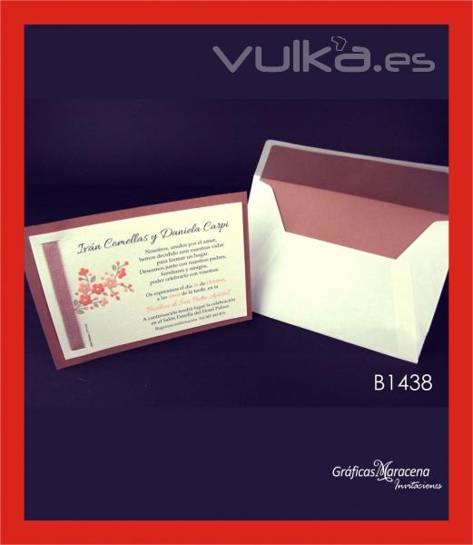 Invitacin boda Granada - nueva coleccin - graficasmaracena.com