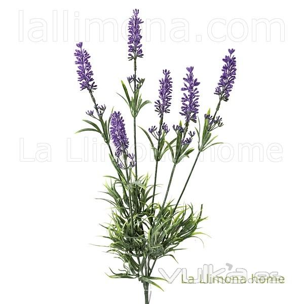 Flores artificiales. Rama flores lavanda artificial oscura 60 - La Llimona home