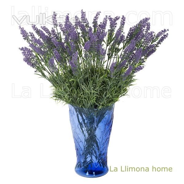 Flores artificiales. Rama flores lavanda artificial oscura 60 1 - La Llimona home