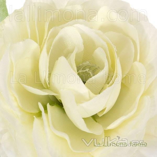 Flores artificiales. Rama flores rannculos artificiales crema 49 1 - La Llimona home