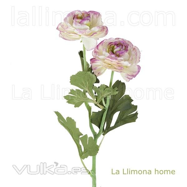 Flores artificiales. Rama flores rannculos artificiales bicolor 49 - La Llimona home