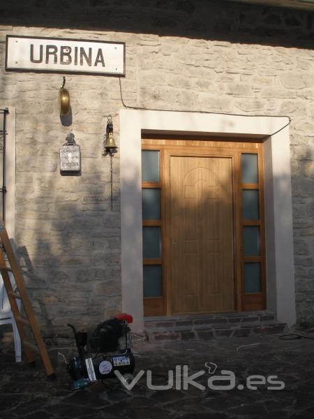 PUERTA ACORAZADA INSTALADA EN LA ANTIGUA ESTACION DE URBINA (ALAVA) IMAGEN 3