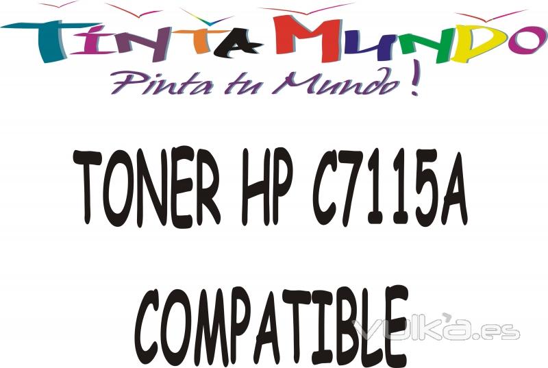 toner hp compatible c7115a negro impresoras laserjet 1000, barcelona, valencia, vilanova. tintamundo