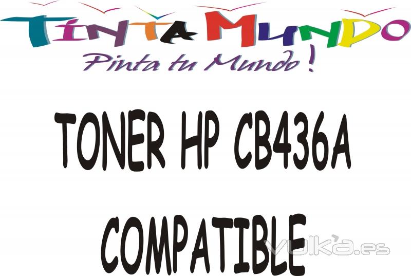 toner hp compatible cb436a negro compatible impresoras P1500. barcelona, valencia. tintamundo.com