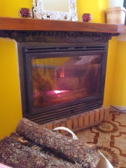 Casa rural con chimenea