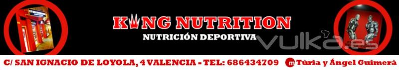 Encabezado Web. Logo King Nutrition + Mural