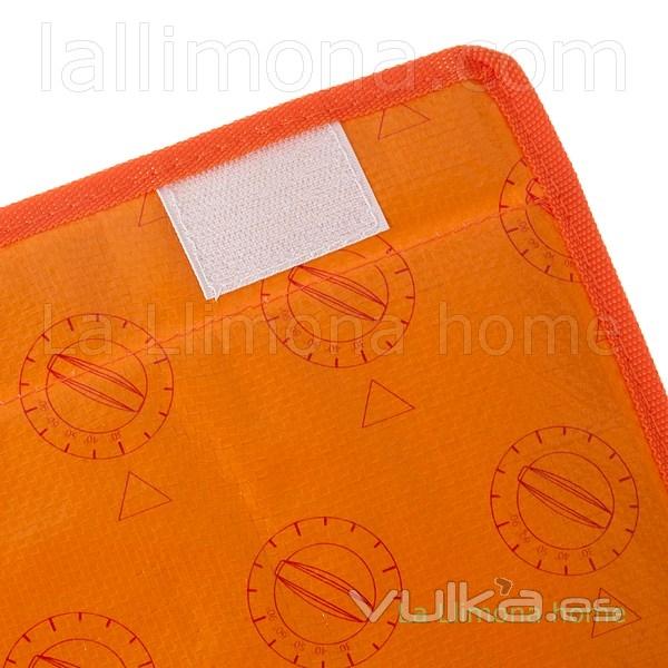 Organizacin. Cesto de ropa para colada naranja 30 4 - La Llimona home