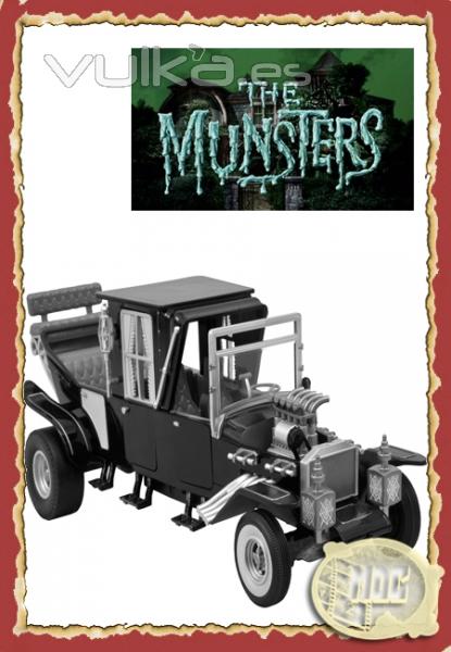 La Familia Monster Vehculo 1/15 Munster Koach Black & White 35cm.