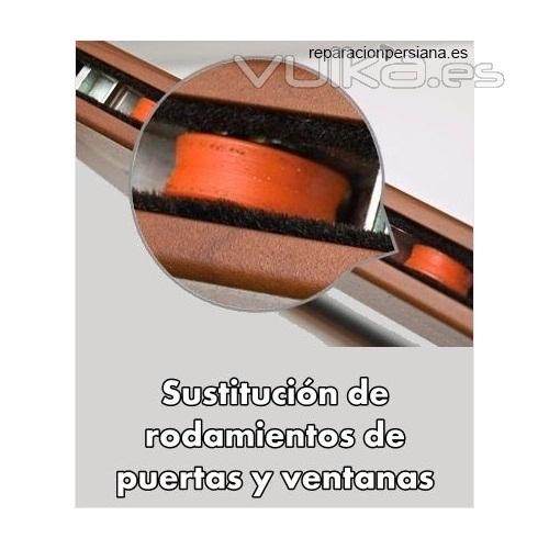 Sustitucin de rodamientos de puertas y ventanas