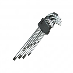 Juego 9 llaves torx (t-star), inviolables extra largas t10-50