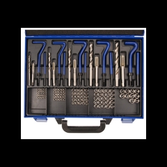 Juego 130 piezas para reparar roscas insertadas m5 - m12