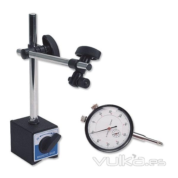 Base magntica + reloj comparador