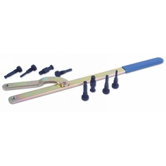Llave de amarre de poleas con bocas intercambiables