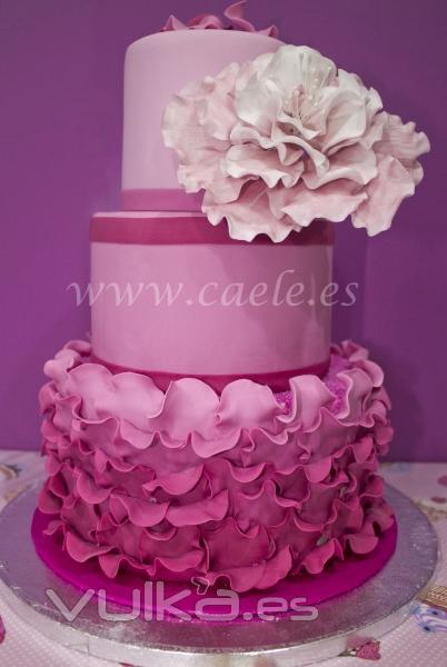 Tarta de flores