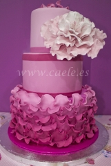Tarta de flores