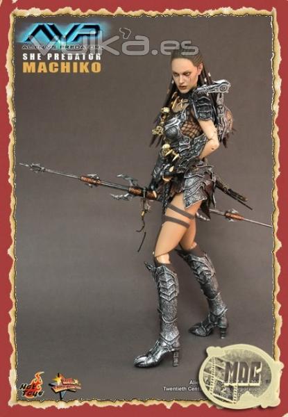 She Machiko Alien vs Predator Hot Toys esc:1/6 30cm