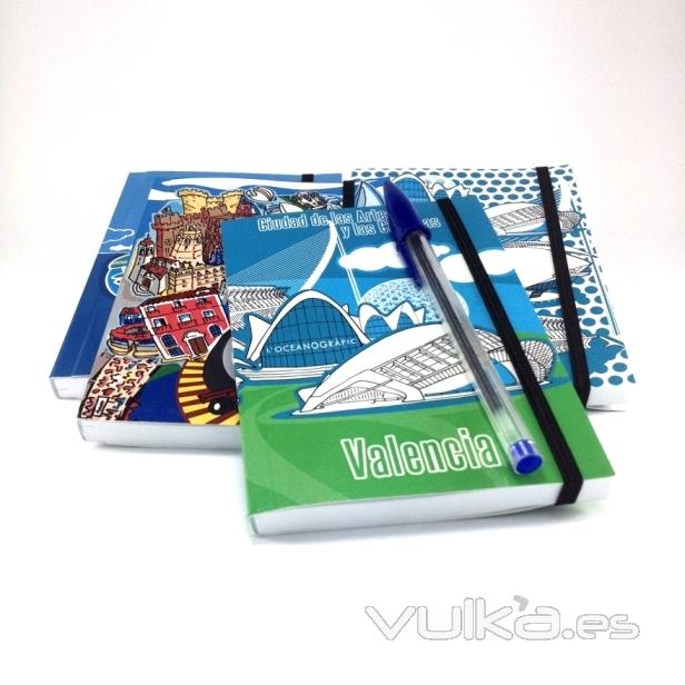 libretas notas ciudad de las artes y las ciencias, encuentralas en www.souvenirsvalentia.com