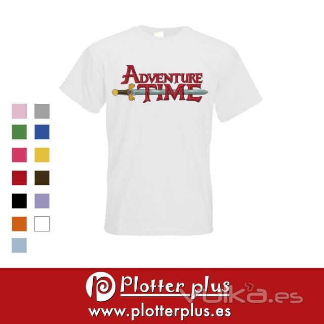 Camiseta Hora de Aventuras, disponible en Plotterplus y en nuestra tienda online.