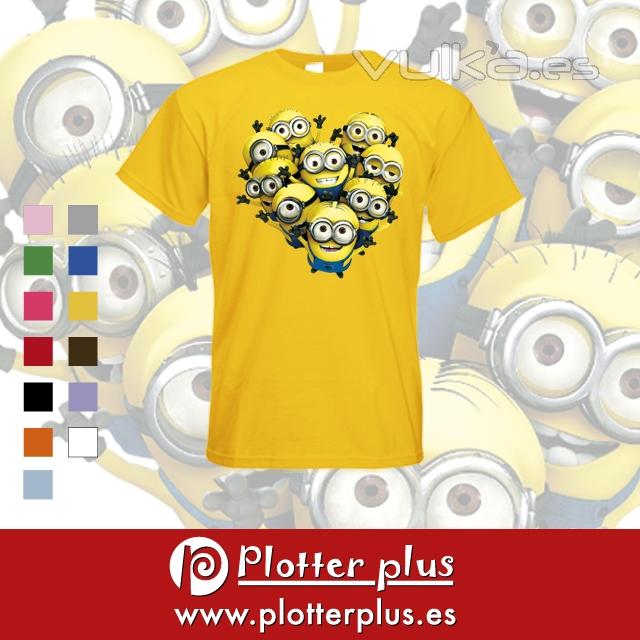 Camiseta Minions, disponible en Plotterplus y en nuestra tienda online.