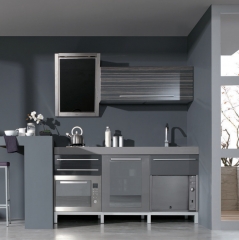 Mueble de cocina moderno tonos grises