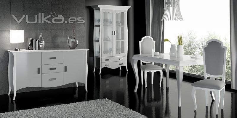 Aparador y Vitrina Isabelina del Catalogo de muebles de Mueblesidecoraicon.com