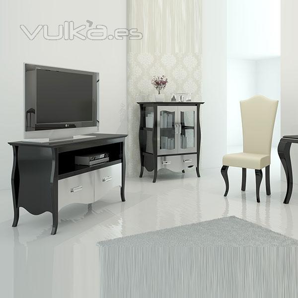 SALON COMEDOR ISABELINO MUEBLESIDECORACION.COM