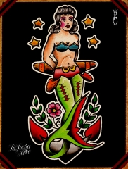 Sirena,mar,vacaciones,almerimar,el ejido,la lucha tattoo,laluchatattoo,tatuajesejido,tattooalmeria,