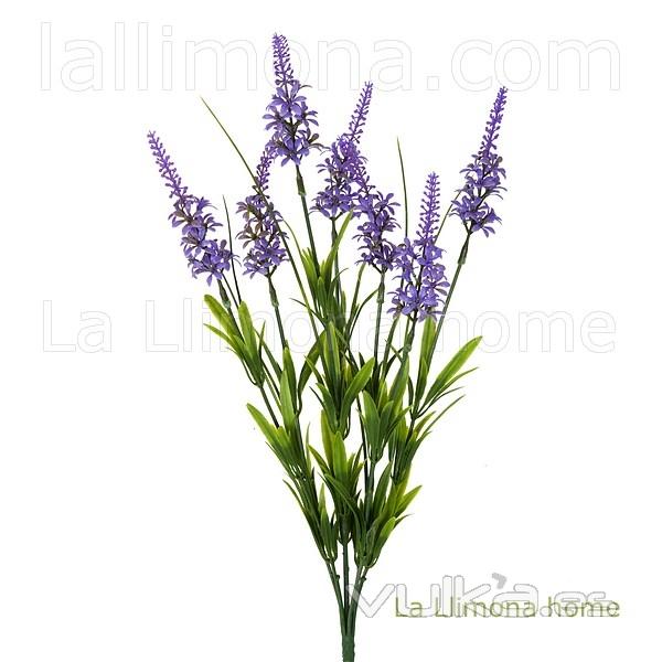 Planta flores bush vernica artificial violeta 45 - La Llimona home