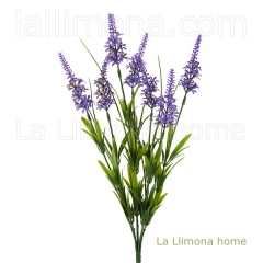 Planta flores bush veronica artificial violeta 45 - la llimona home