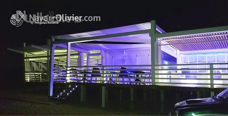 Iluminacin Led, chiringuito Duna Beach Club - Chiclana. www.navarrolivier.com