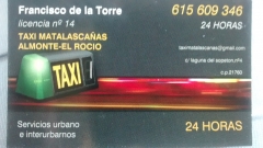 Foto 20 transportes en Huelva - Taxi Matalascaas 615 609 346
