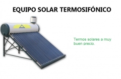 Equipos solares térmicos compactos termosifónicos. La opción más económica para tener agua caliente.