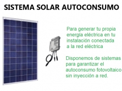 Sistemas solares fotovoltaicos para hacer autoconsumo eléctrico.