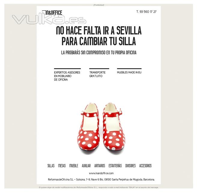 Creatividad, diseo y programacin campaa e-mail marketing In&Office