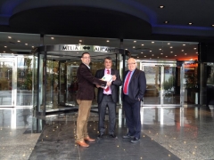 Entrega del certificado energetico alicante, hotel melia