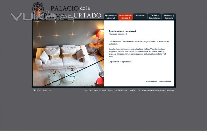 Diseo Web Flash - www.palaciodelapalmahurtado.com