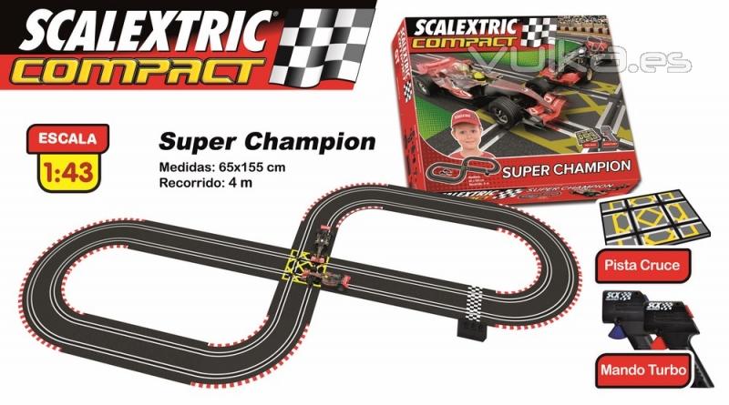 circuitos de scalextric compact